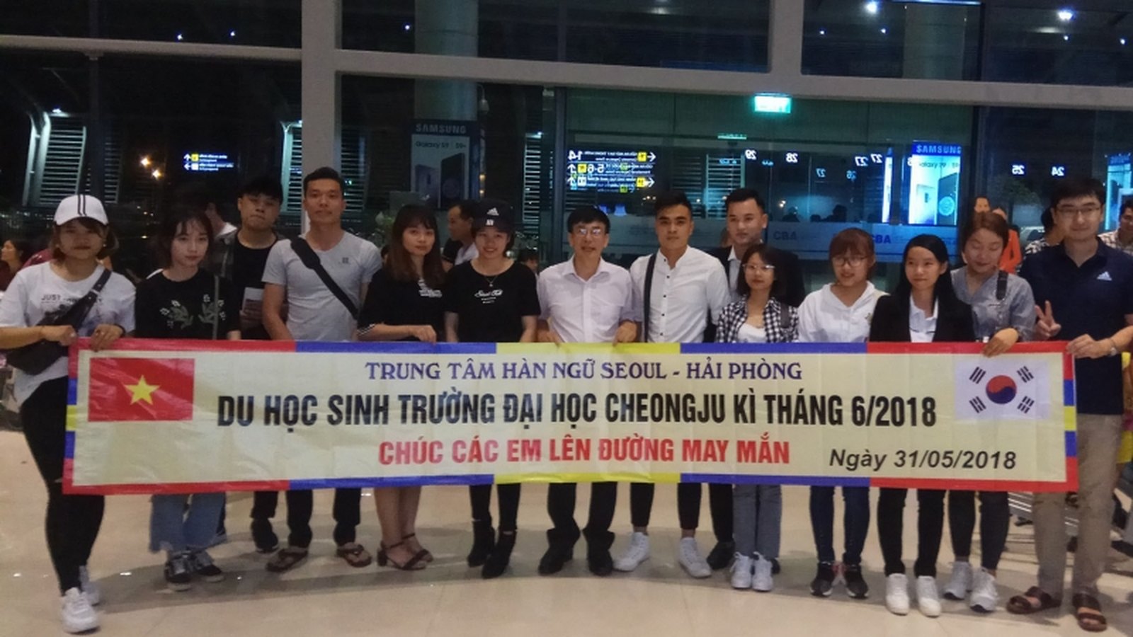 Tân du học sinh nhập học trường đại học Cheongju 6-2018