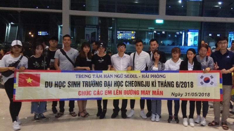 Tân du học sinh nhập học trường đại học Cheongju 6-2018
