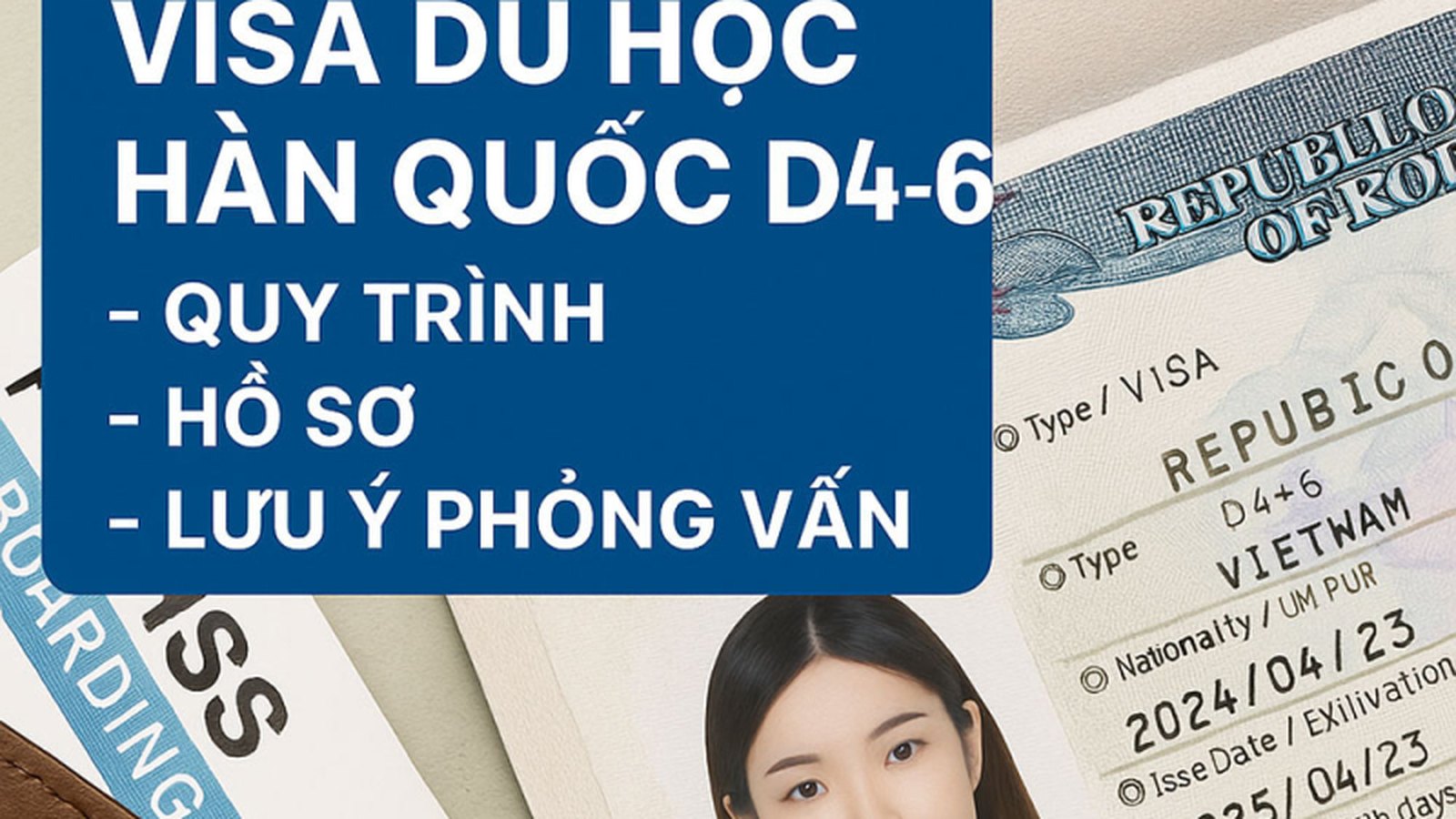 Visa du học Hàn Quốc D4-6 – Hồ sơ, Quy trình & Bí quyết đỗ phỏng vấn