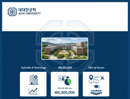 [Review] Đại học Ajou Suwon: Học bổng & Học phí RẺ nhất Gyeonggi 2025 (Đối tác BA)