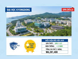 [Review] Đại học Kyungdong: Học phí RẺ, GPA 6.5 và Điều kiện Du học mới nhất 2025