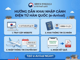 Hướng Dẫn Khai Báo Nhập Cảnh Điện Tử Hàn Quốc 2026 Mới Nhất