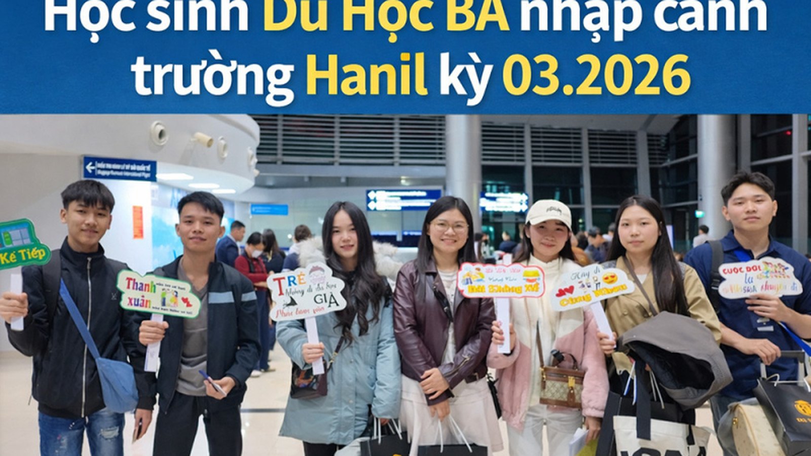 Chào Đón 8 Tân Du Học Sinh BA Hạ Cánh An Toàn & Nhập Học Tại Đại Học Hanil