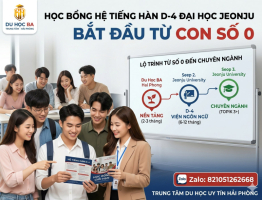 Học Bổng Hệ Tiếng Hàn D-4 Đại Học Jeonju: Lộ Trình Từ Số 0 Đến Chuyên Ngành
