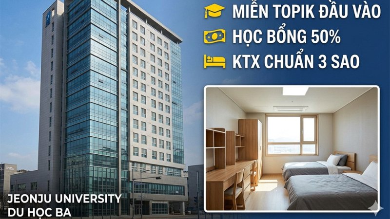 Du học Hàn Quốc tại Hải Phòng: Thạc sĩ E-Visa Đại học Jeonju Miễn TOPIK 2026