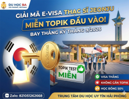 Giải Mã E-Visa Thạc Sĩ Jeonju: Tại Sao Lại Miễn TOPIK Đầu Vào?