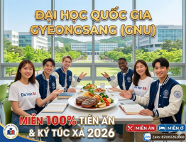 Đại học Quốc gia Gyeongsang (GNU) 2026: Miễn 100% Tiền Ăn & Ký Túc Xá