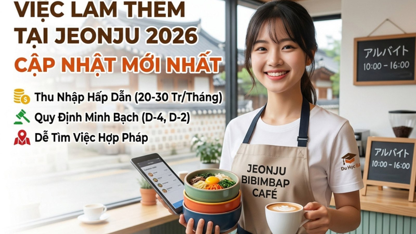 Việc Làm Thêm Tại Jeonju 2026: Thu Nhập, Quy Định Và Cách Tìm Việc Nhanh
