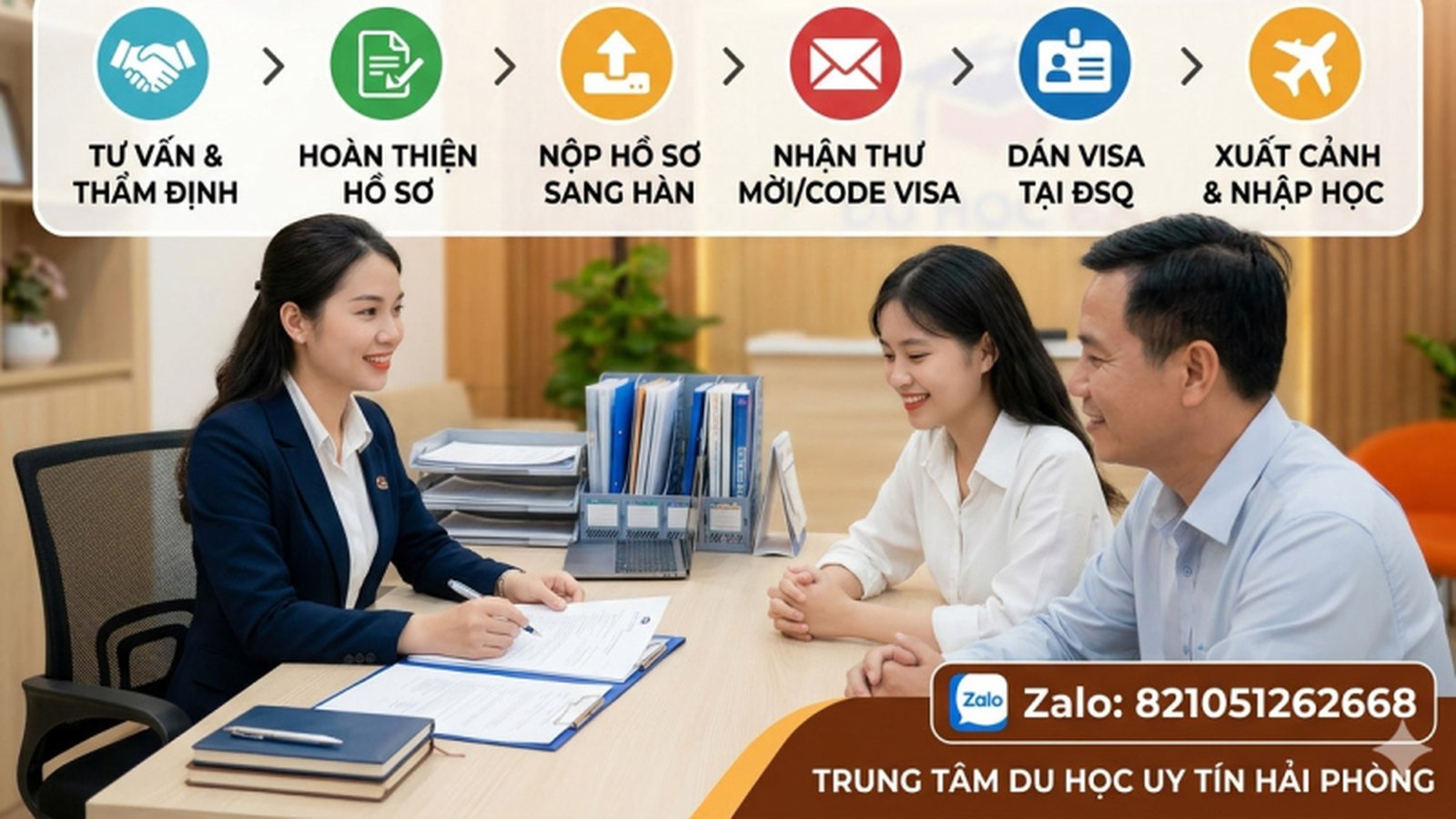 Quy Trình Xử Lý Hồ Sơ & Lộ Trình Visa Thẳng Tại Du Học BA Hải Phòng