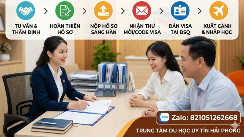 Quy Trình Xử Lý Hồ Sơ & Lộ Trình Visa Thẳng Tại Du Học BA Hải Phòng