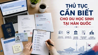 Cẩm nang thủ tục & giấy tờ cho du học sinh, người lao động tại Hàn Quốc