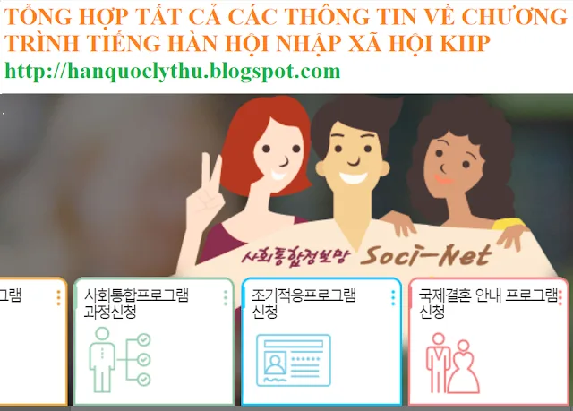 Tổng hợp hướng dẫn chương trình tiếng Hàn hội nhập xã hội Hàn Quốc KIIP (사회통합프로그램) Korea Immigration and Integration Program