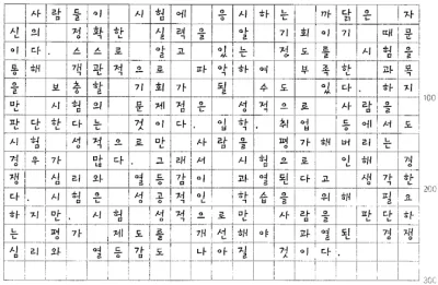 [TOPIK II 쓰기] #23. 시험의 장 • 단점