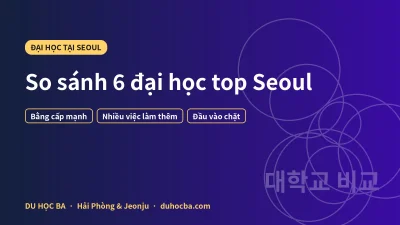 Đại học top Seoul cho du học sinh Việt: so sánh 6 trường 2026
