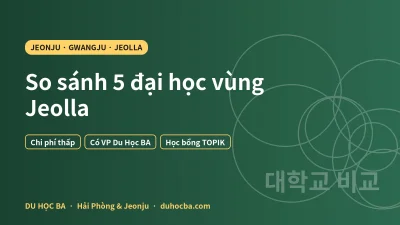 Đại học vùng Jeolla: so sánh 5 trường ở Jeonju, Gwangju 2026