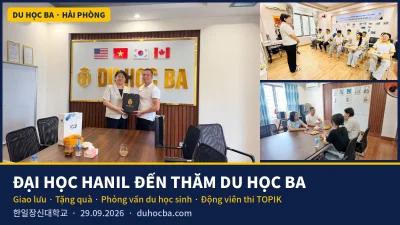 Đại học Hanil đến thăm Du Học BA, giao lưu và phỏng vấn du học sinh